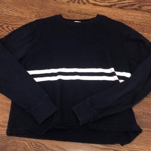 BRANDY MELVILLE/JOHN GALT LONG SLEEGE CROPPED TEE